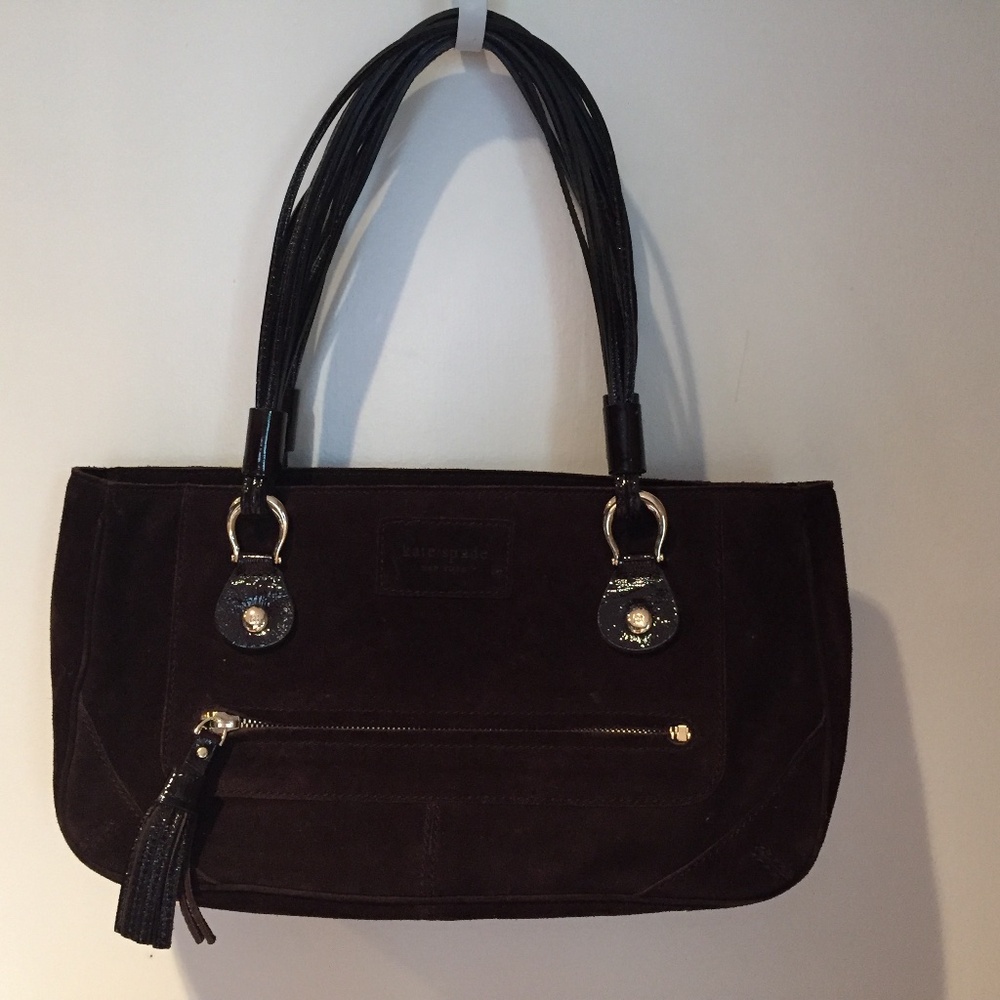 Kate Spade Oak Park Rue suede tote